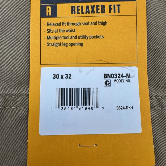 Carhartt Relaxed Fit Twill Work Pants Men's Sz 30x32 BN0324-M Tan Khaki - Picture 5 of 16